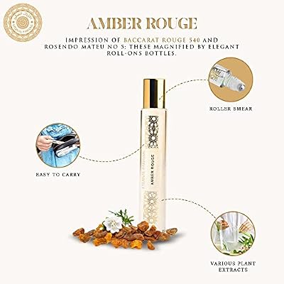 Luxury Perfume From Dubai - Long Lasting Pure Concentrated Perfume Oil Fragrance, Alcohol Free Roll On Travel Friendly - Unisex For Men and Women - 10ml