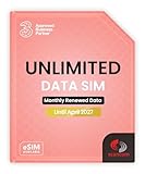 Three Unlimited Data SIM Card – for Portable WiFi, Routers & Phones – Preloaded Until April 2027 – Dual Network (Three & Vodafone) Stronger Coverage