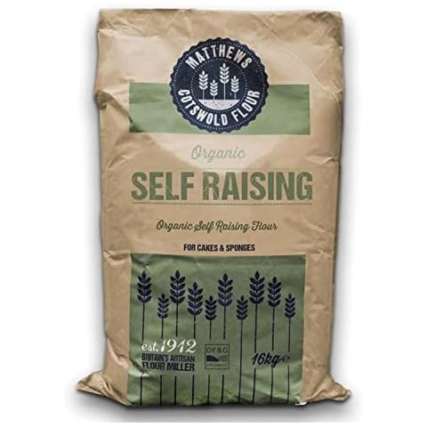 Matthews Organic Self Raising Flour - Speciality - Artisanal - Milled In Britain - 16kg Bag (Single Sack) Cover
