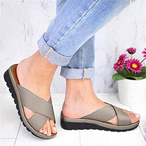 Riou Pantofola con Zeppa Comoda Estiva da