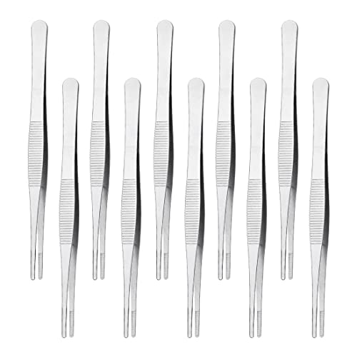 Kovake 10 pinzas de acero inoxidable, diseño antideslizante, longitud 20 cm Cover