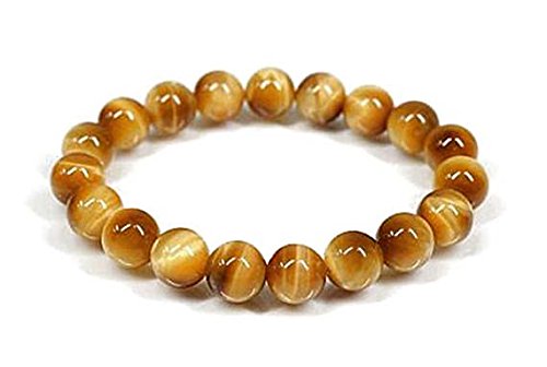 AAA++ Rare Quality Yellow Tiger Eye Bracelet, Tiger Eye Beads Bracelet, Gold en Tiger Eye Bracelet, Honey Tiger's Eye Bracelet,Natural Gemstone Bracelet Jewelry 10 mm Code- WAR1006