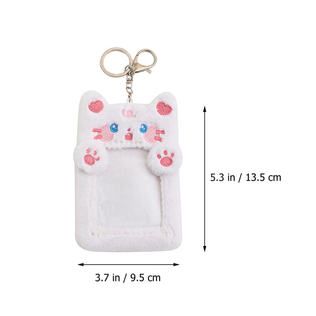 Kisangel 5.3 Inch Plush Card Holder with Detachable Keychain - Image 3