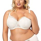 Gorsenia Damen Bügel BH Leicht Gepolstert Große Größen K483 Peony, Hellbeige,75C