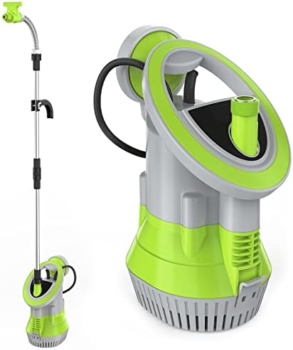 FLUENTPOWER 1/2HP Submersible Water Butt Pump, Rain Barrel Pump 1050 GPH with Float Switch and 26ft Cable, Drainage Water for Rain Barrel, Ponds,