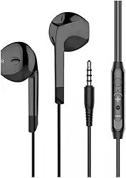 Fone de Ouvido com Fio Premium P2, Earbud Intra-Auricular, Microfone Integrado, 3ª Geração, Preto – Compatível com Smartphones, Tablets, Notebooks, PCs e Consoles.