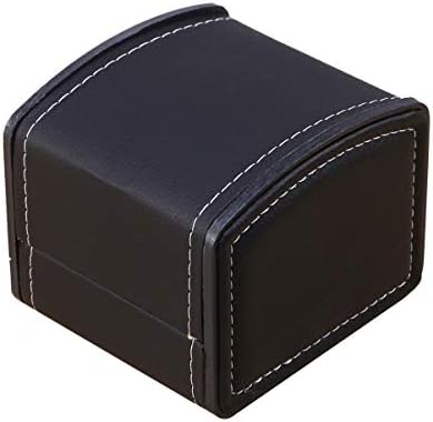 ULTECHNOVO Watch Travel Case Jewelry Storage Organizer Bracelet Holder Single Watch Box for Mens Watches Jewelry Bracelet Necklace Gift Box Black