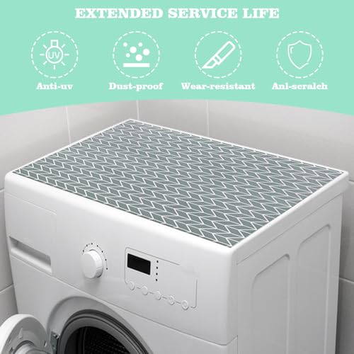 Actvty Washer and Dryer Covers for the Top, 2 Pieces 25.6\'\' x 23.6\'\' Washer Dryer Top Protector Mat, Diatomite Rubber Washing Machine Top Covers Non-Slip Scratch Protection Dust-Proof - Thumbnail 5
