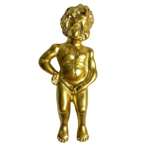 Golden Manneken PIS Bruxelles Belgique Aimant de réfrigérateur souvenir de voyage 3D Décoration magnétique Autocollant Artisanat