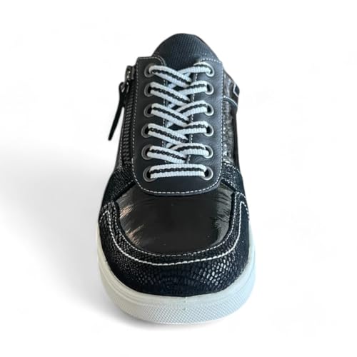 Revere Longbeach Orthotic-Friendly Sneakers – Premium Leather Zip-Up Comfort with Timeless Style and Removable Footbed with Arch Support and Customizable Fit4