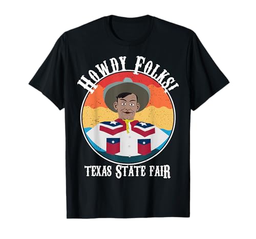 Texas State Fair Cowboy Novelty Souvenir Merch T-Shirt