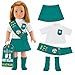 Emily Rose 18 Inch Doll Jr Junior Girl Scout Outfit for American Girl Doll Clothes | Dolls Clothes for American Girl Doll Clothes for Our Generation | Gift-Boxed!
