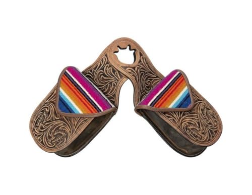 Tough 1 Leather Horn Bag Woven Serape