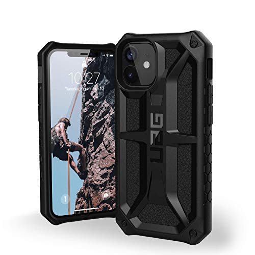 Carcasa resistente iPhone 12 Mini UAG con estándar militar negro y carga inalámbrica