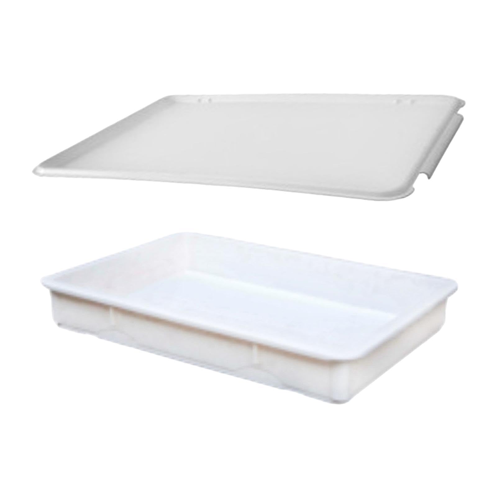 atorse dough proofing box stackable pizza dough tray for kitchen outdoor restaurant 65.5x45.5x8cm