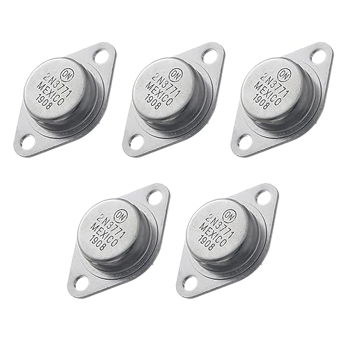Bridgold 5pcs 2N3771 2N 3771 High Power NPN Silicon Power Transistors 40V 30A,to-3.