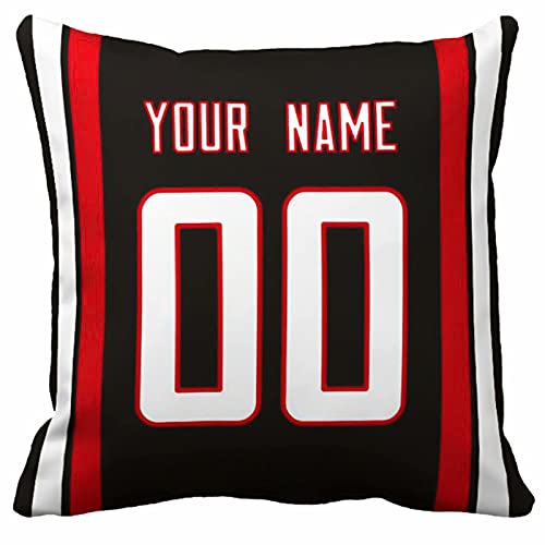 Image of ANTKING Throw Pillow 2 Pack with Custom Name and Number Personalized Gift for Men Women Boys