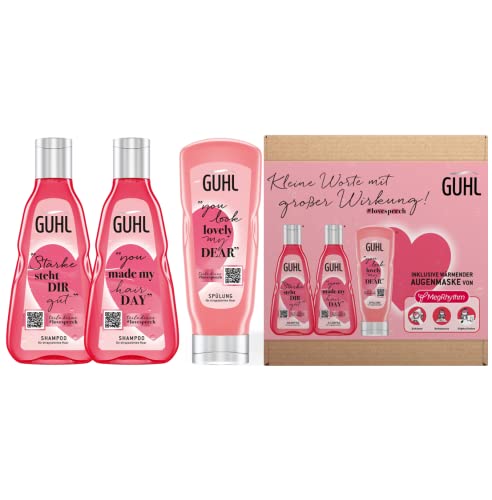 Guhl Lovespeech Set de cuidado del cabello - Set de regalo - Contenido: 2 champú, 1 acondicionador, 1 antifaz relajante - ideal para regalar - 700 ml Cover