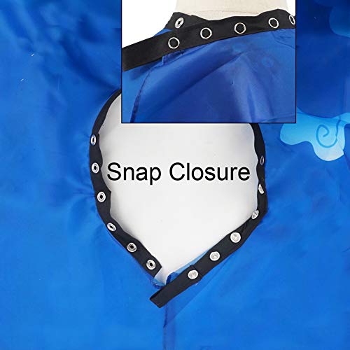 KaHot Haircut Salon Hairdressing Cape for Kids Child Styling Polyester Smock Cover Waterproof Shampoo & Cutting Household Capes with Snap Closure,31\"×47\" (Cartoon Animals) - Thumbnail 4