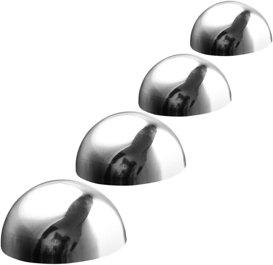 DULAI 4pcs Garden Reflector Outdoor Reflective Globe Gazing Sphere Garden Mirror Globe Floating Pond Balls Outdoor Gazing Ball Thicken Decorative Ball Stainless Steel 16c