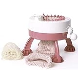 Maquina de Tejer Máquina para Tejer Automático Maquina Tricotar Rotativas Doble Kits de Telar de Punto Juguetes Educativos para Adultos/Niños DIY Bufanda Sombrero Calcetín Suéter