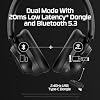 HyperX Cloud Mix 2 Dual Wireless Over-Ear Headphones with ANC, 2,4GHz dongle, Bluetooth 5.3, PC, PS5, Nintendo Switch, Steam Deck, Mobile, USB-C Black
