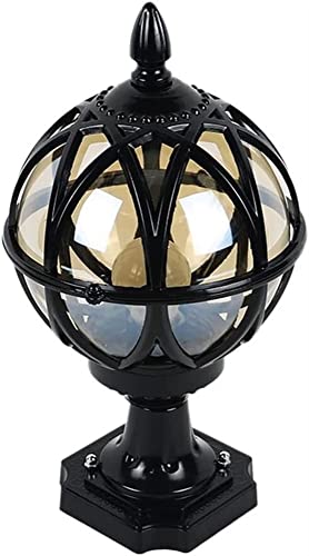 Lumière de poteau extérieur en verre pour vos soirées sur le patio