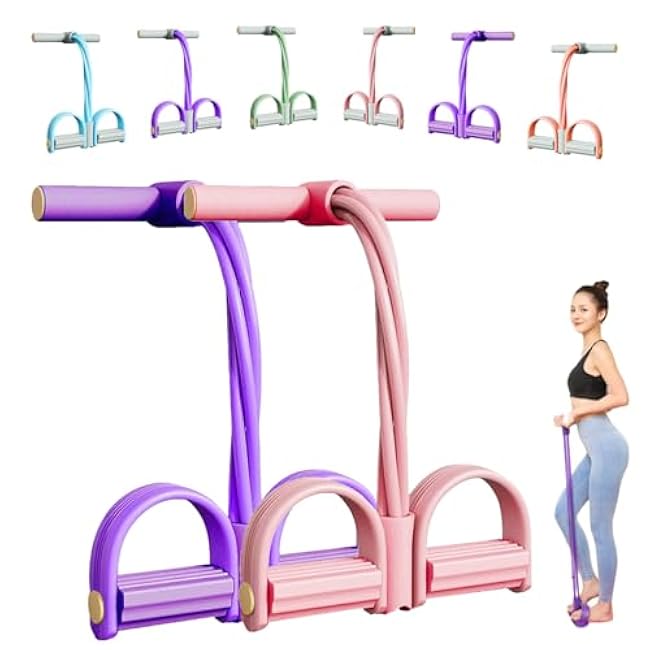Stirrup Puller for Exercise, 2025 Upgraded Stretching Belt, Latex Pull Rope Fitness Equipment, Used for Strength Training, Abdomen, Waist, Arms, Legs, Home Fitness Equipment