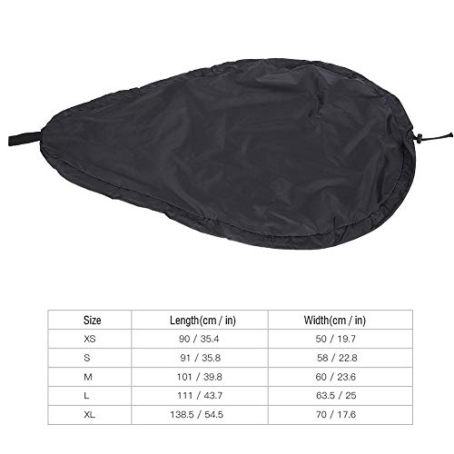 image for Tbest Kayak Cockpit Cover,Universal Fit Blocking Canoe Storage Dust Su