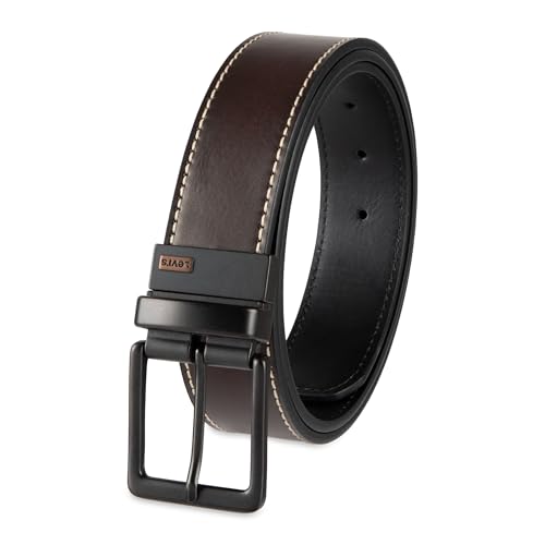 Image of Levi's Leather Men's Levis 40Mm Reversible Belt With Brushed Silver Buckle