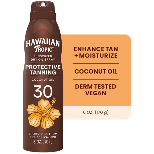 Image of Hawaiian Tropic Protective Tanning Pump Lotion SPF 30, 6 Ounce