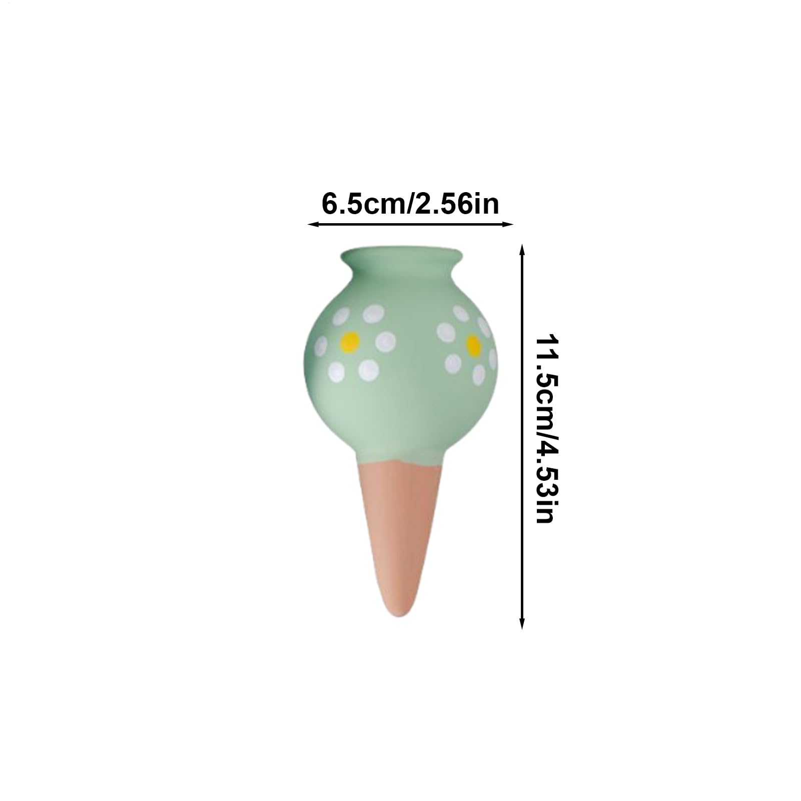 Lot de 4 globes d'arrosage pour plantes - Argile rouge - En terre cuite - Avec pointes d'arrosage automatique - Avec mini goulot de bouteille - Dispositif d'irrigation goutte à goutte - Contrôle