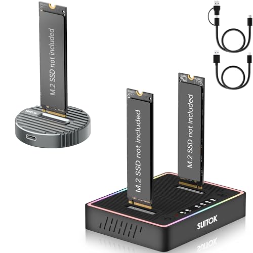 Duplicador Clonador M.2 NVMe SSD Dual-Bay USB-C miniatura 1