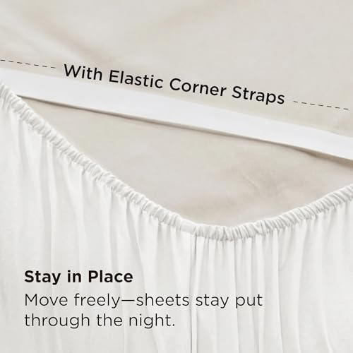 Image of Bedsure Deep Pocket Queen Sheets, 6 Piece, Prewashed Ultra-Soft, 18-inch | Extra Deep Pocket, Breathable, Secure Fit, Hotel Luxury Bedding, Dual Side Pockets, Fade Resistant, For Air Mattress