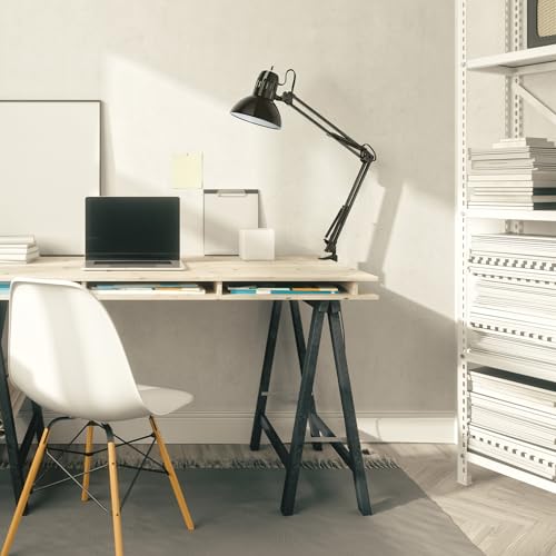 Globe Electric 56963 31.5" Multi-Joint Desk Lamp with Metal Clamp, Black, On/Off Rotary Switch on Shade, Partially Adjustable Swing Arm, Home Essentials, Reading Light, Office Décor by Globe Electric - Image 2