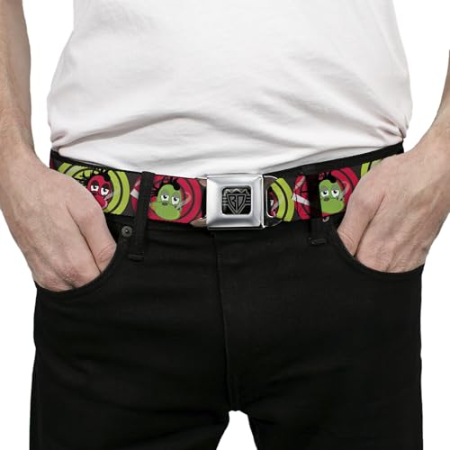 Cinturón de seguridad Buckle-Down gris ahumado de 20-36 pulgadas ajustable 3
