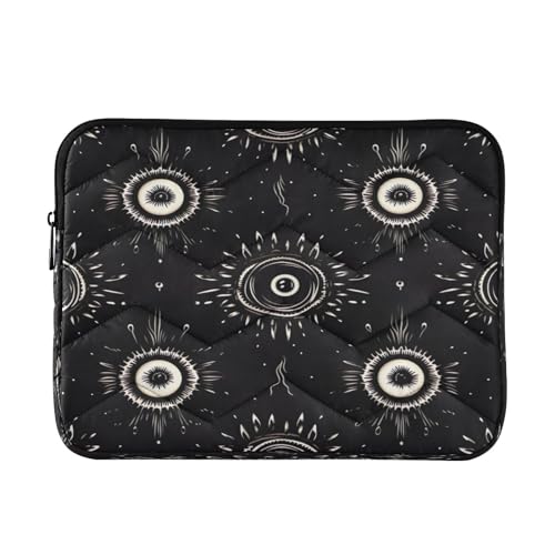 Funda para portátil 13-14 pulgadas patrón ojos negro