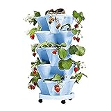 Dimensión de la maceta: cada estante: 33 cm x 16 cm (diámetro x altura). Apilable y se puede utilizar individualmente o apilado hasta 6 niveles para formar una atractiva maceta escalonada.