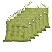 BCASE, Pack de 6 Cojines Asiento y Silla, 42x42cm, Funda de Polyster, Relleno de Fibra, 9 Pespuntes, Cómodos, Fácil de Limpiar, para Cocina, Cuarto, Sala, Jardín, Etc. Verde