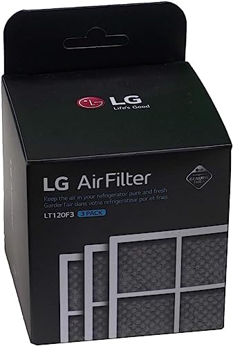 LG LT120F3-3 Pack - 6 Month Replacement Refrigerator Air Filter, ADQ73334008