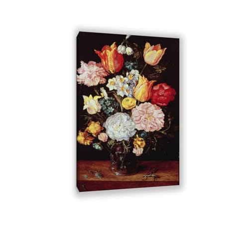 Reproduction de peintures à l'huile de fleurs pour décorer un salon chic