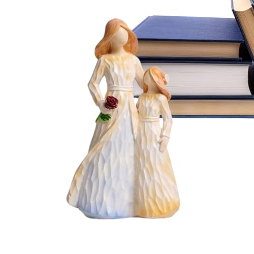 Figuras De Pareja, Escultura Familiar De 4, Figuras Talladas Y Pintadas A Mano, Escultura Familiar De Resina, Escultura De Padres E Hijos, Decoración Temática Familiar Para Cumpleaños, Navidad