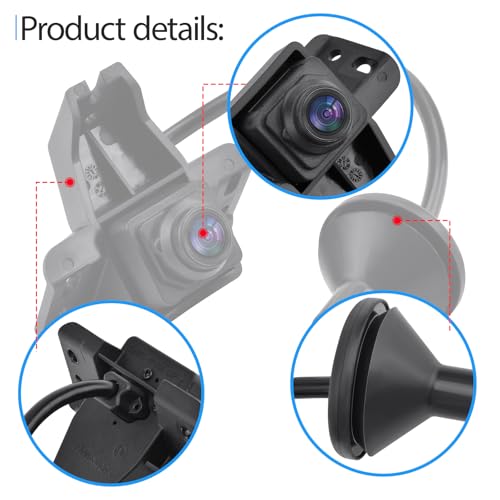 Image of Rear View Backup Camera Unit Assembly Compatible with Hyundai Elantra 2022, Reverse Camera Replace 99240-AA100 99240-BU500