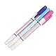 Wasser löschbarer Stift Stoffmarkierungen Stoff Stift Doppelkopf DIY Stoff Nähen Zubehör 3Stücke Rot Blau Lila