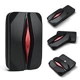 HIDEDC Mountain Fidget Slider, Trackless Design for Fancy Tricks, EDC Fidget Toys Adults Stress Relief Toy for Keep Focus & Anxiety Relief, Best Gadgets for Men (Black/Red)