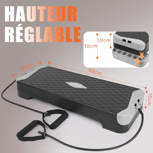 Stepper pour la maison réglable DH FitLife contre la sédentarité