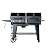 Char-Griller Flex Fuel Plus 3 in 1 Gas and Charcoal Grill Griddle and Smoker Combo 30000 BTUs Outdoor BBQ with Flat Top Griddle Insert Dual Fuel Backyard Grill Station, CG30281224