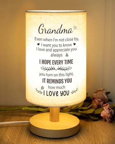 SOUHONEY Grandma Birthday Gifts, Mothers Day Grandmother Long Distance Gifts from Granddaughter, Grandmother Desk Bedside Lamp Home Decor from Grandkids