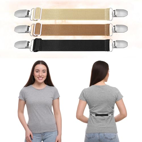 6 Pcs Elastic Cinch Clip, Clothing Cinch Clip Dress Tightener Waist Cincher Clips Belt Clips for Jeans, Pants4