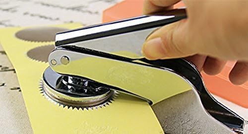 1000pcs Silver Embossing Stickers Blank Metallic Certificate Seals Embossed Foil Scallop Edge Stickers Embosser Stamp Sealing Blank Certificate Round Self-Adhesive Notary Seals